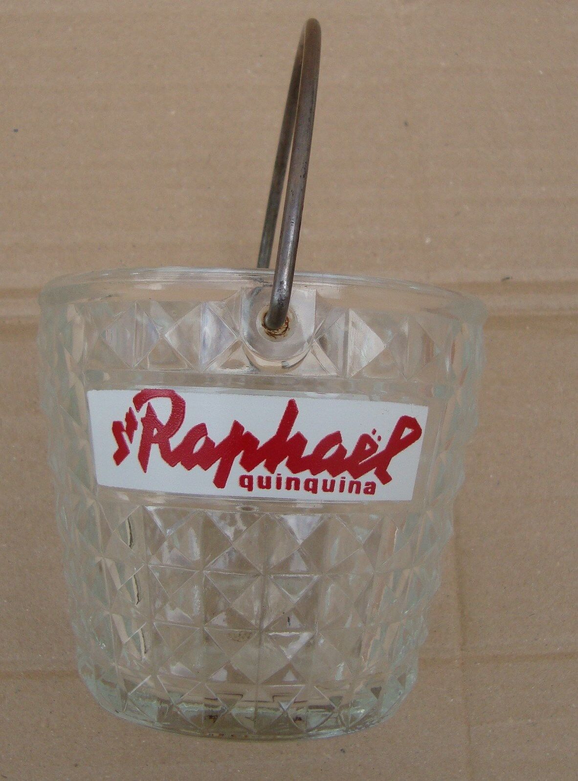 Small ice bucket St-Raphaël old glass cinchona