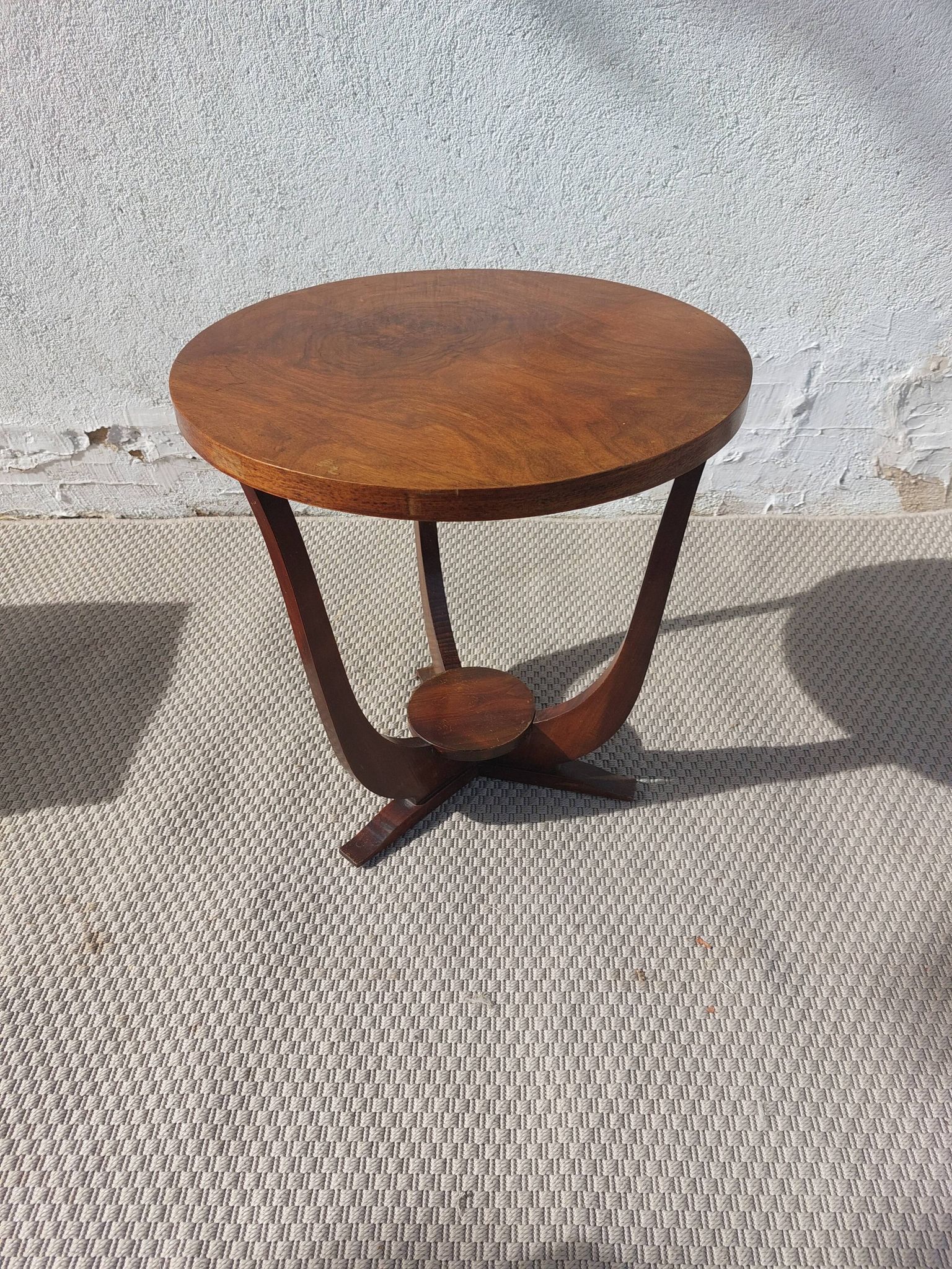 guéridon rond art déco, 3 pieds