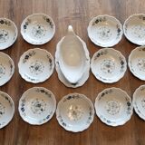 Table service of 108 pieces, Limoges porcelain, Sofafils