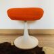 Stool fabric orange foot tulip