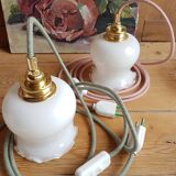 Suspension lam globe vintage