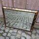 Miroir vintage biseauté doré Mid-Century 80x60cm