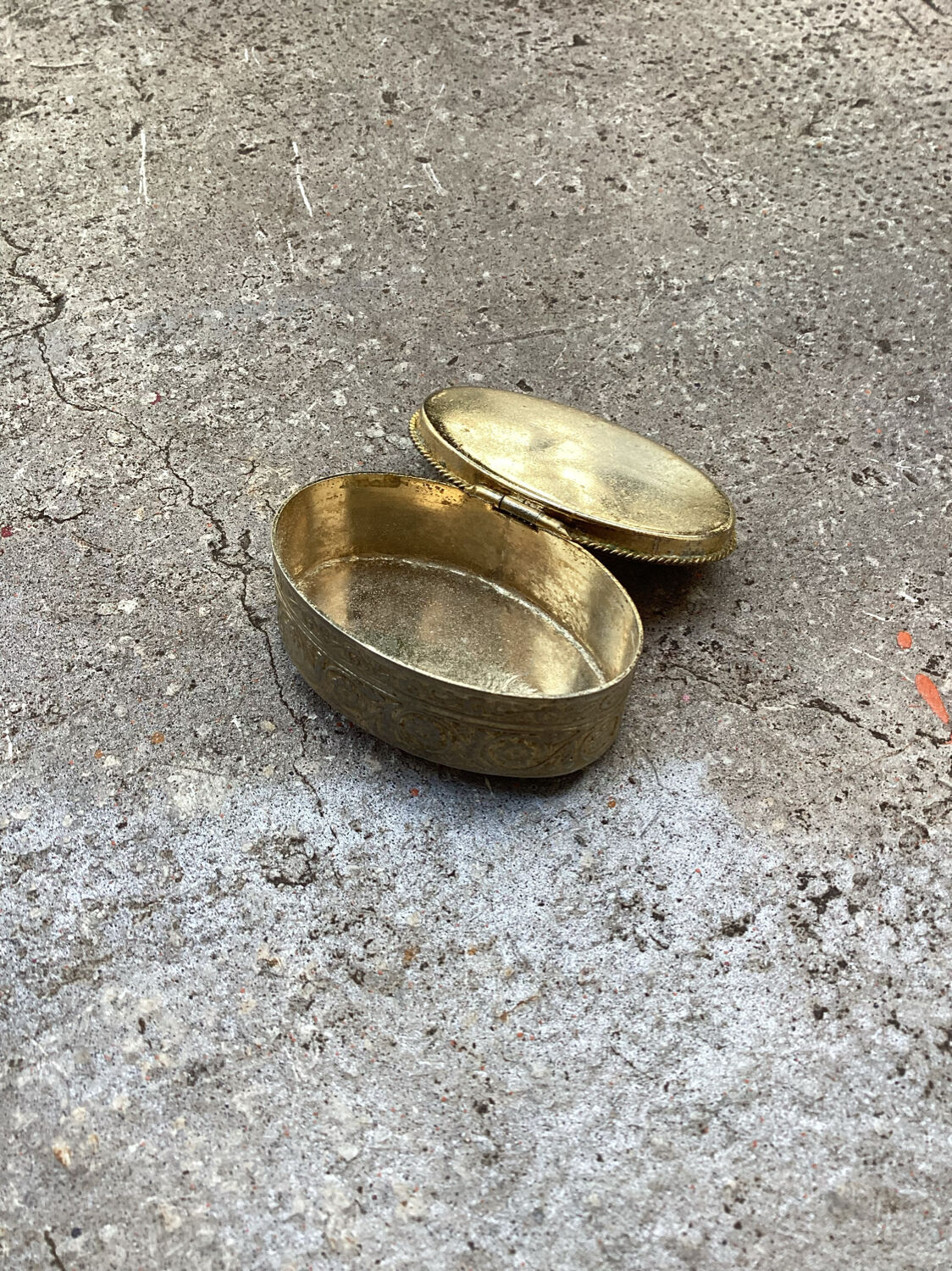 Old metal and stone pillbox