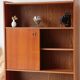 Vintage Scandinavian teak bookshelf – 1960s