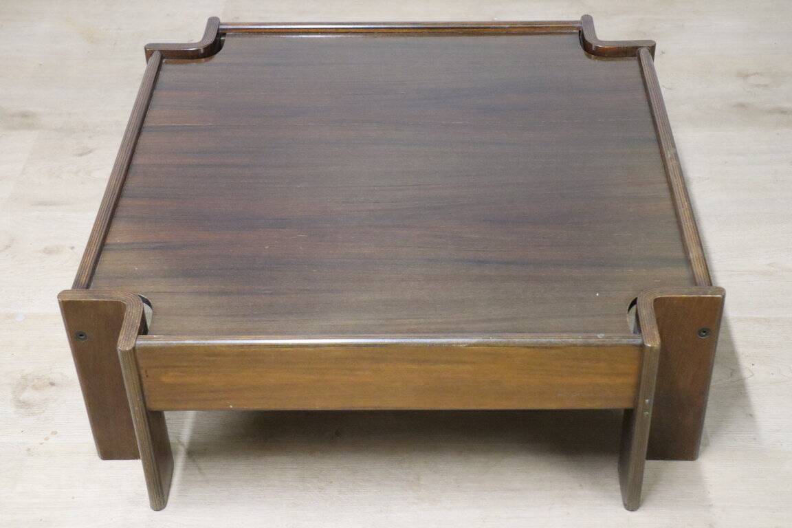 “Zelda” coffee table by Sergio Asti in rosewood, 1960