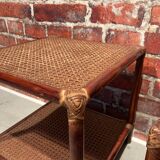 Set of two rattan bedside tables