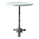Authentic Parisian Bistro Table - Marble and Cast Iron, 1920s Style