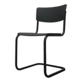 Chaise Cantilever Noire Vintage Allemande S43 par Mart Stam pour Thonet