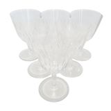 6 Baccarat Crystal Water Glasses, Casino model.