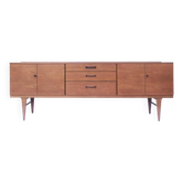 Long Scandinavian vintage sideboard Nathan