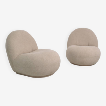 Pair of curled chairs