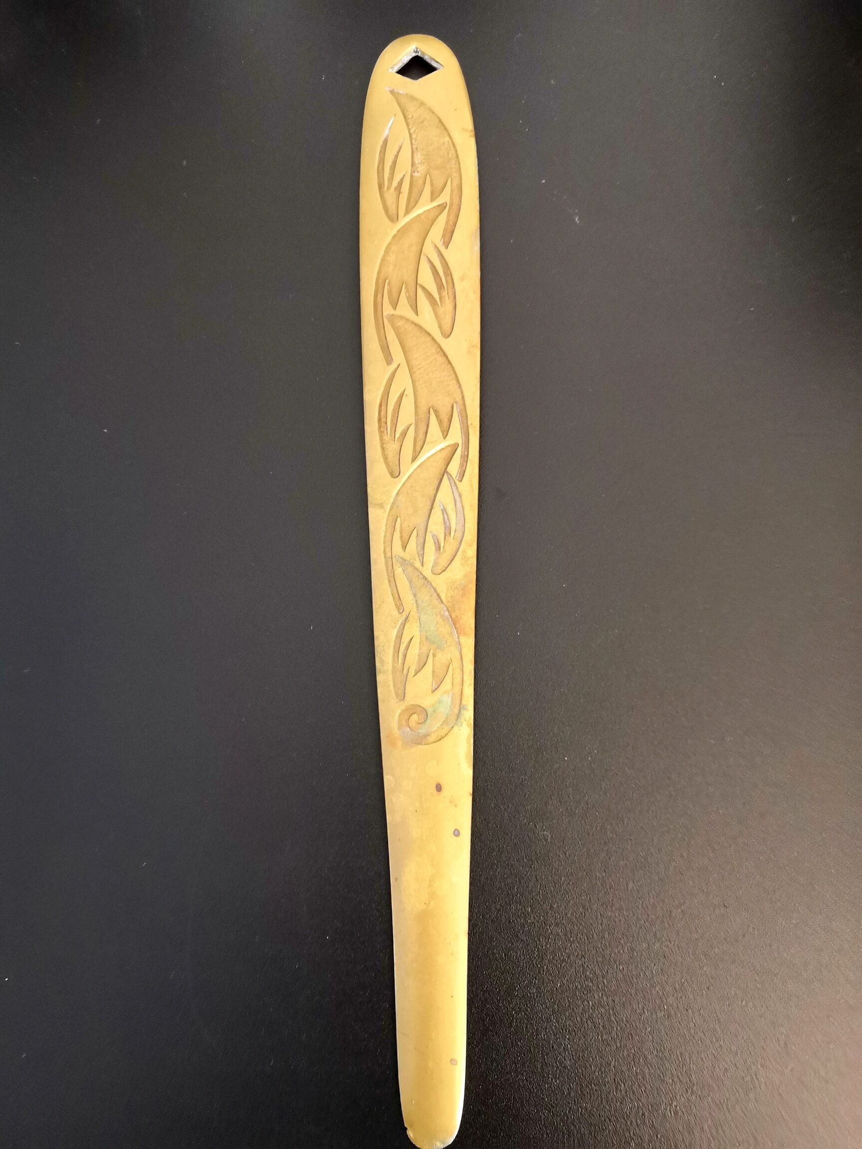 Art Nouveau bronze paper cut by Rischmann