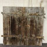 Pair of old shutters
