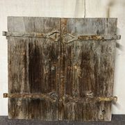 Pair of old shutters