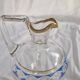 3 Antique Pieces Cut Crystal, Enameled - Early 20th Century