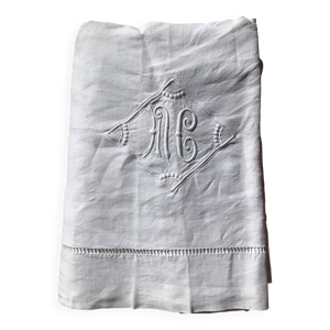 drap 2 places monogramme