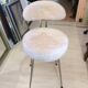Chaise de chambre avec fourrure