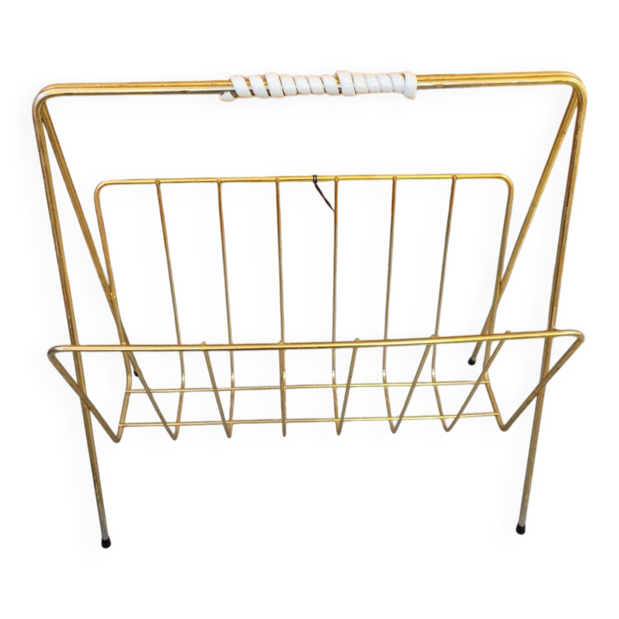 Porte-revues métal doré