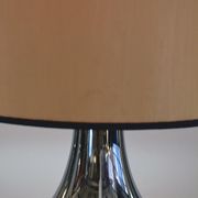 Large Italian Table Lamp with Hammered Glasses, 1970s