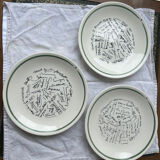 Set of 6 dessert plates Gien - Special edition Julliard