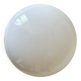 Round vintage opaline ceiling light, curved