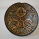 Ancient berbere ceramic dish signed north africa
