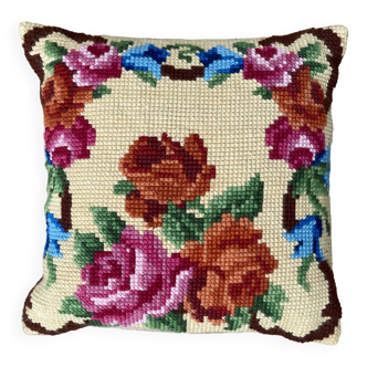 Vintage canvas cushion