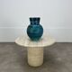 Accolay vase, blue Gallic ceramic, 1960s