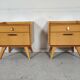 Pair of Scandinavian bedside tables, 50s/60s