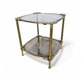 Brass side table, France, 1950s.