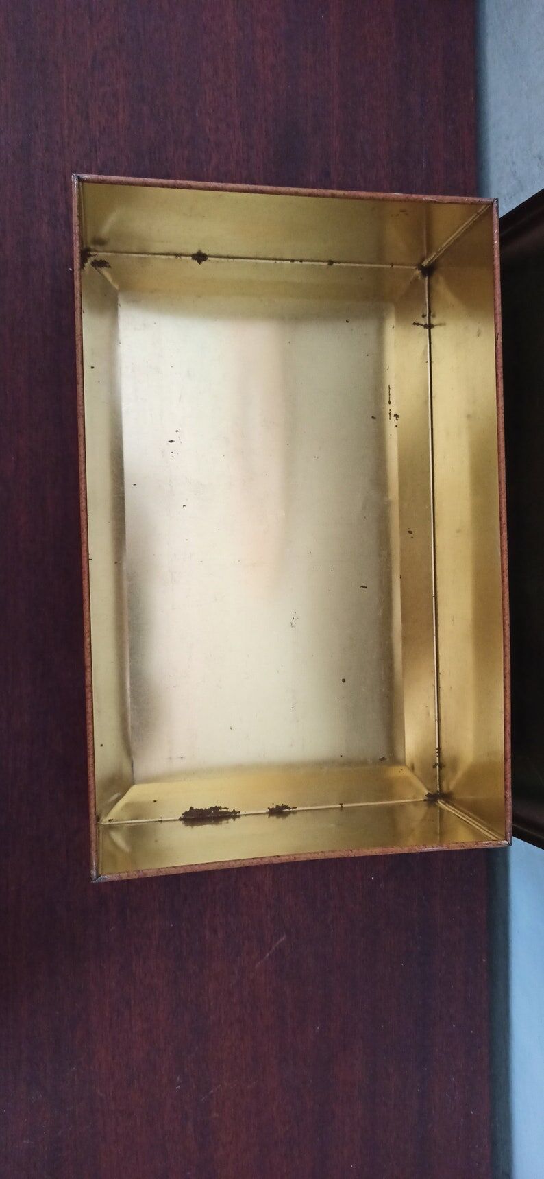 Old metal box crackers