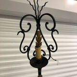 Wrought iron corner wall lights