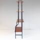 Mid-Century Modern Teak Bookshelf with Iron Frame, Italy, 1960s