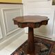 Marquetry pedestal table from the end of the 19th century