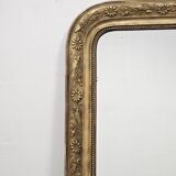 Miroir ancien trumeau doré Louis Philippe