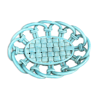 Old twisted ceramic fruit cup