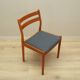 Set of six teak chairs, Danish design, 1970s, designer: Poul M. Volther