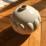 Art deco earthenware ball vase of saint clement