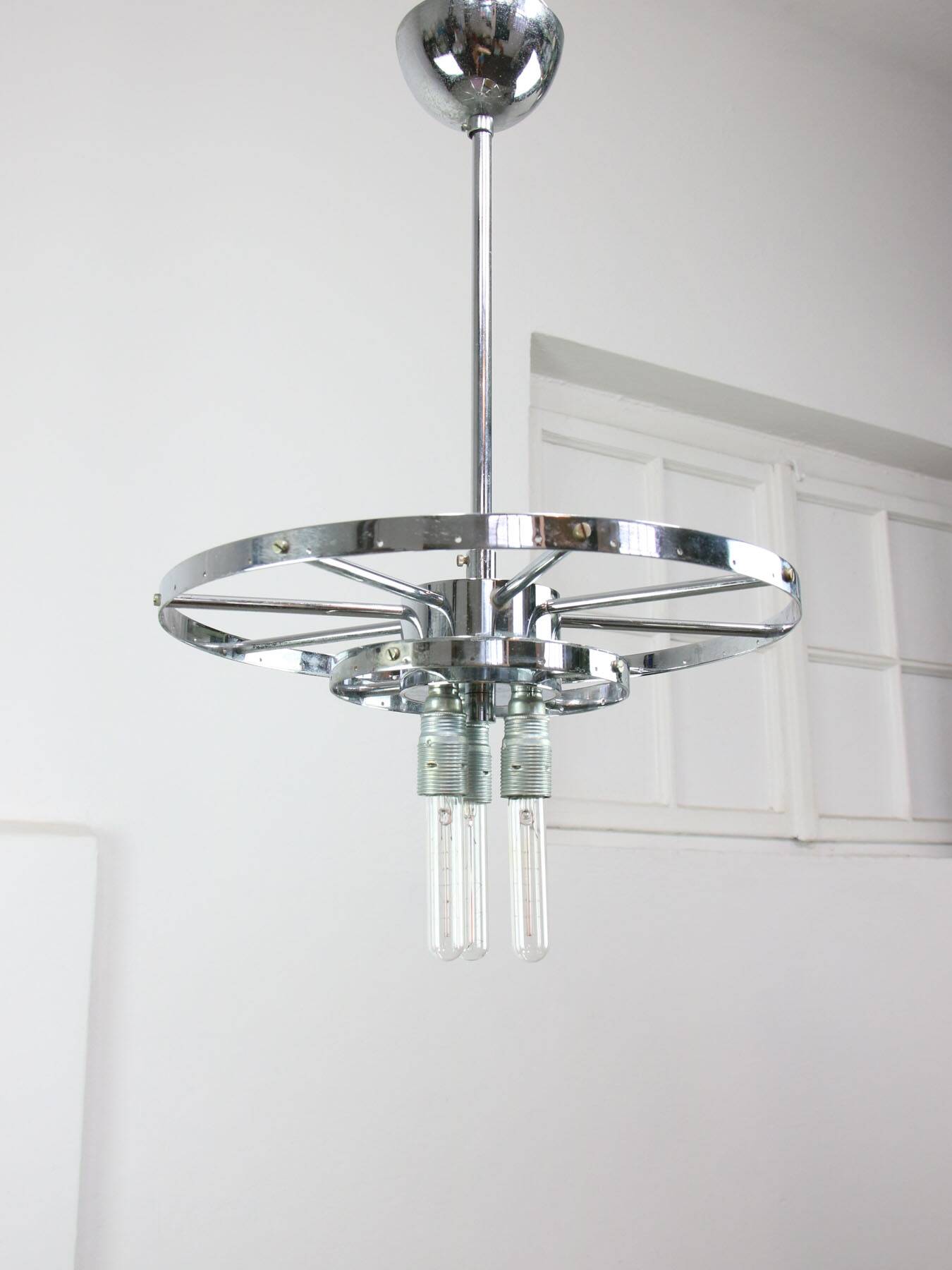 Mid-Century Italian Crystal Teardrop Chandelier, 1960s