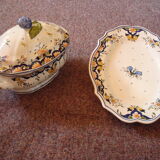 Together in faience, décor of Rouen