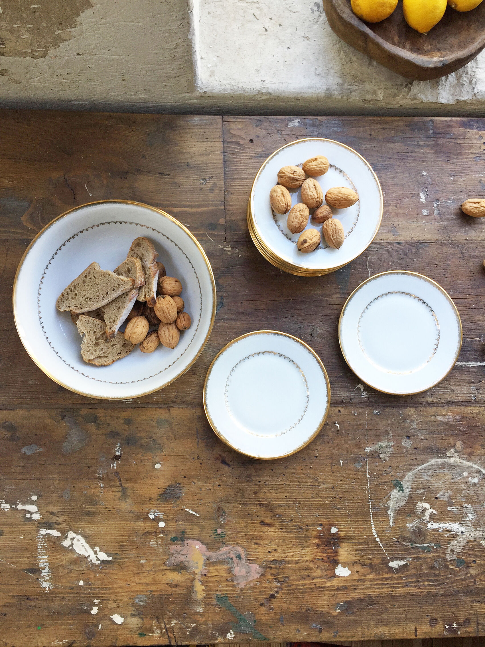 Set of plates and dessert dish Limoges