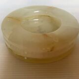 Round alabaster ashtray