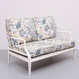 Faux Bamboo Chippendale Two seat Sofa 1970s France