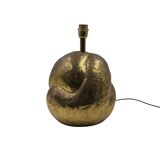 Organic modern brass table Lamp, Tommaso Barbi Italy 1970