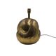 Organic modern brass table Lamp, Tommaso Barbi Italy 1970