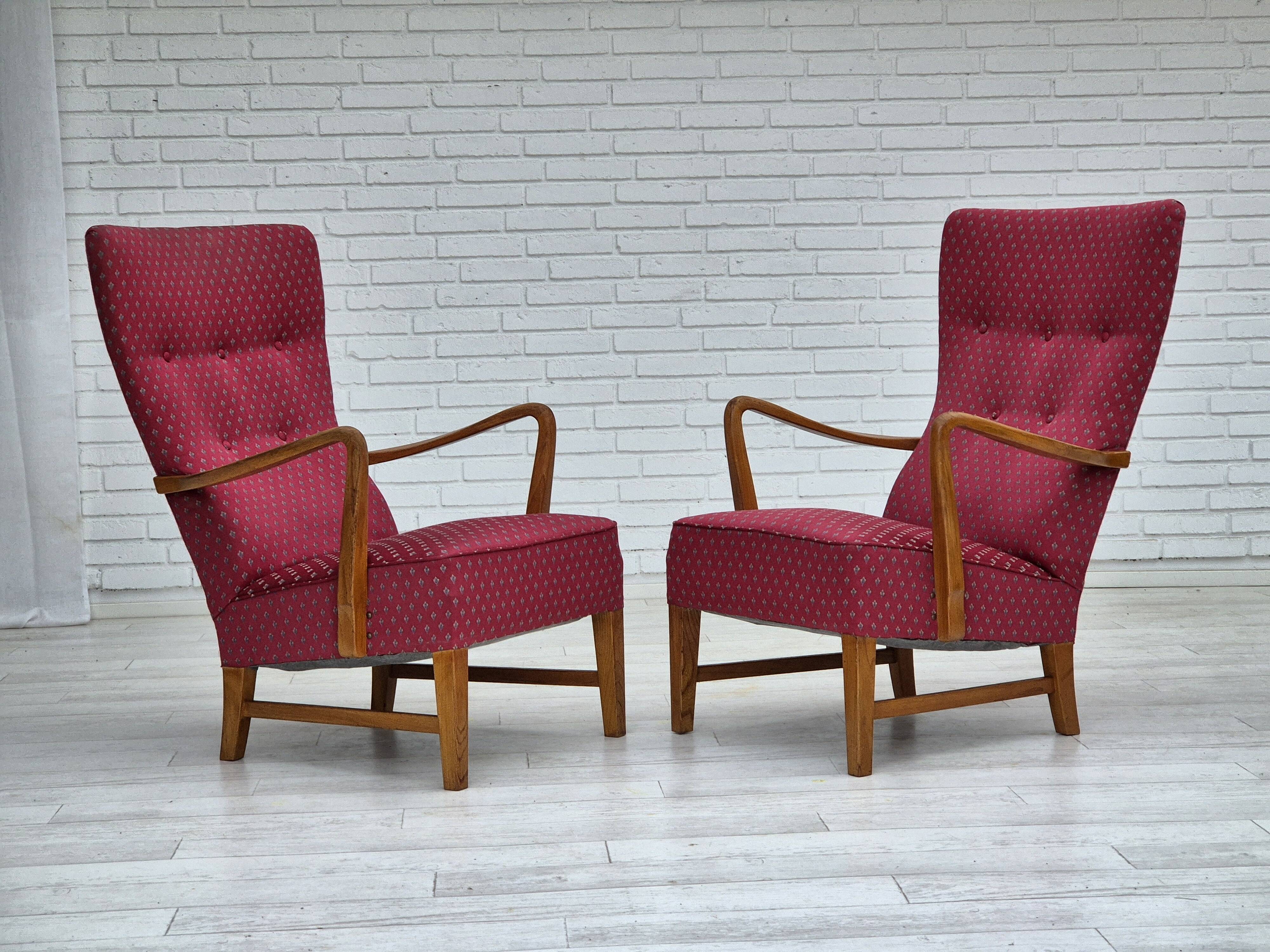 1970s, Scandinavian chairr, original very good condition, ash wood.