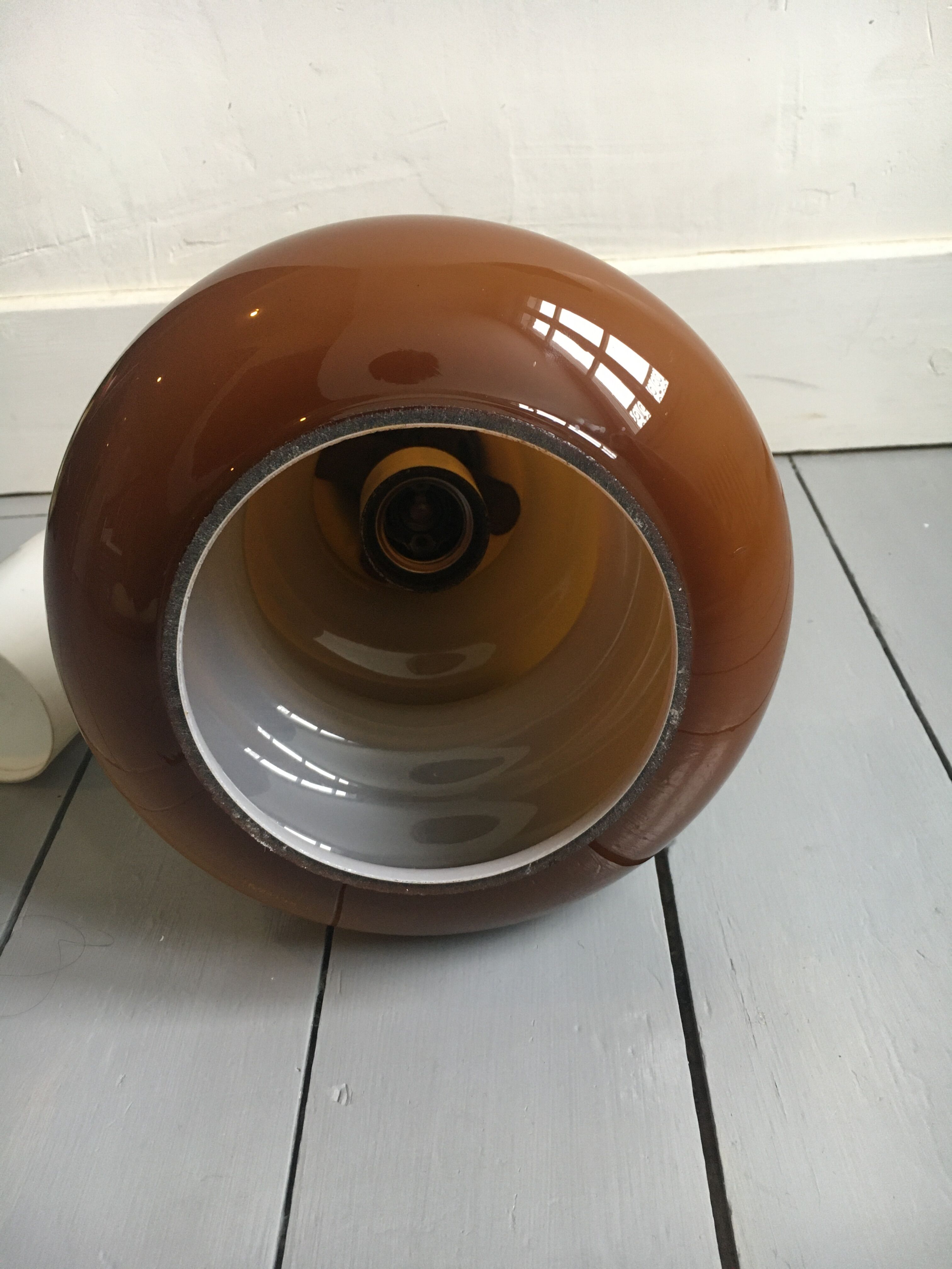 Vintage opaline suspension