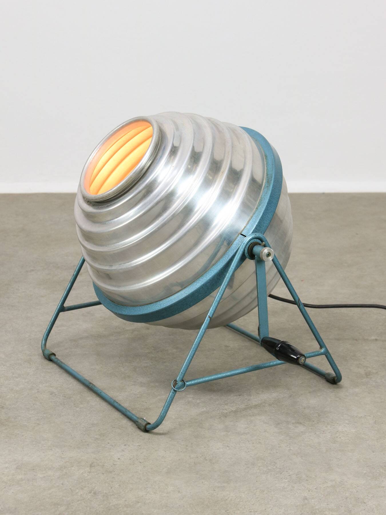 Mid-Century Italian Floor Reflector Lamp in Aluminium