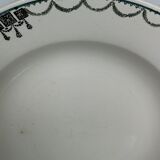 Round deep dish Saint Amand in Terre de Fer vert