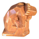 Angelo Hecq / Roger Guérin "Nude Woman" in cubist-style stoneware - circa 192.